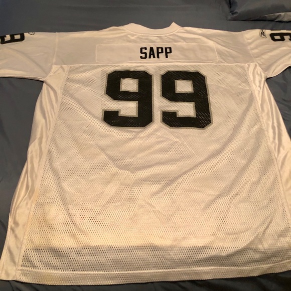 Warren Sapp COLLECTORS ITEM. XXL Raiders NFL Reebok Original Jersey !! - Picture 2 of 2